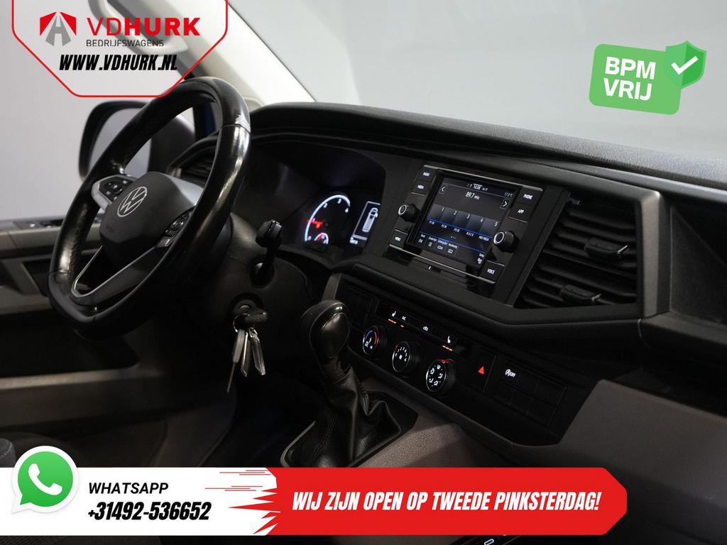 Volkswagen Transporter 2.0 TDI 150 pk DSG Aut. L2 LED/ Adapt, Auto's, Automaat, Parkeersensor, Blauw, Bedrijf