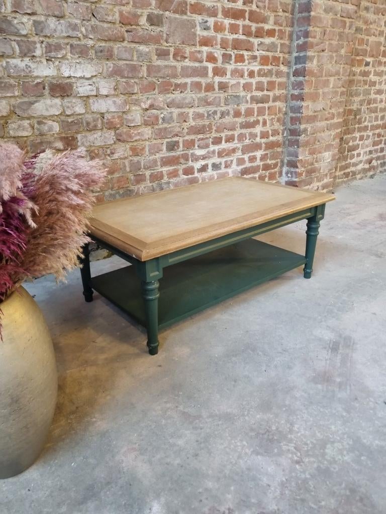 Massief houten salontafel art:75/26.4, Huis en Inrichting, Tafels | Salontafels, Gebruikt, Minder dan 50 cm, 50 tot 100 cm, 100 tot 150 cm