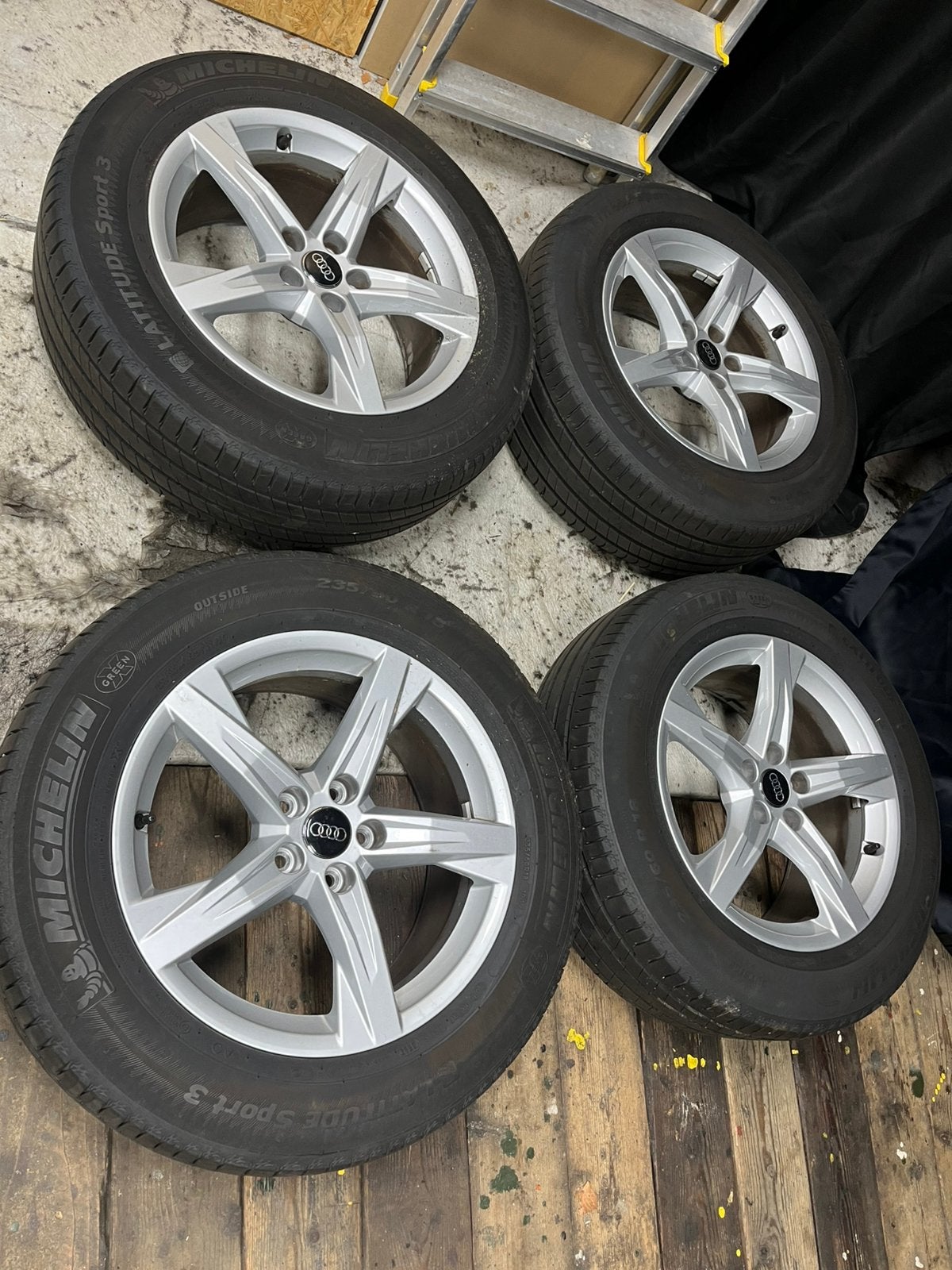 Audi q5 orginele 18 inch velgen met banden, Auto-onderdelen, Ophalen, 18 inch, Gebruikt, Banden en Velgen