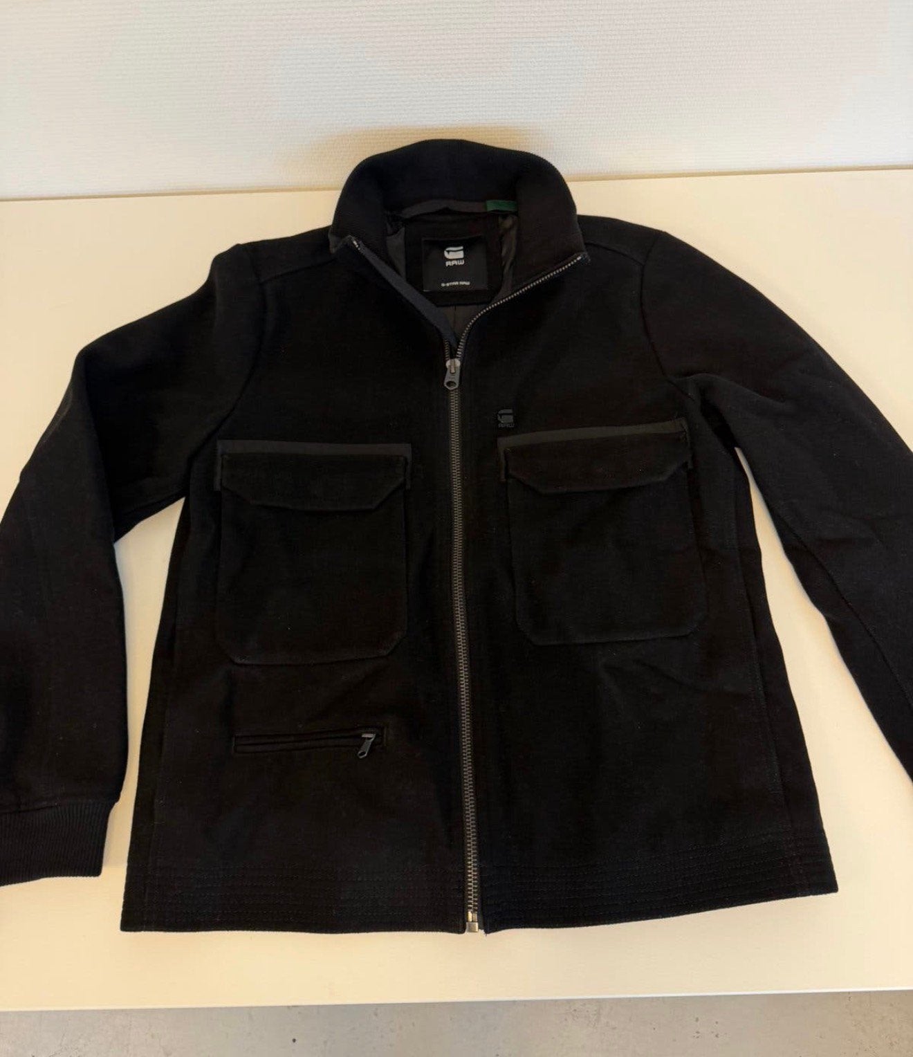 G-Star RAW XPO Wool Bomber Jacket Zwart L jack vest wol zgan, Ophalen of Verzenden, Zo goed als nieuw, Maat 52/54 (L), Zwart