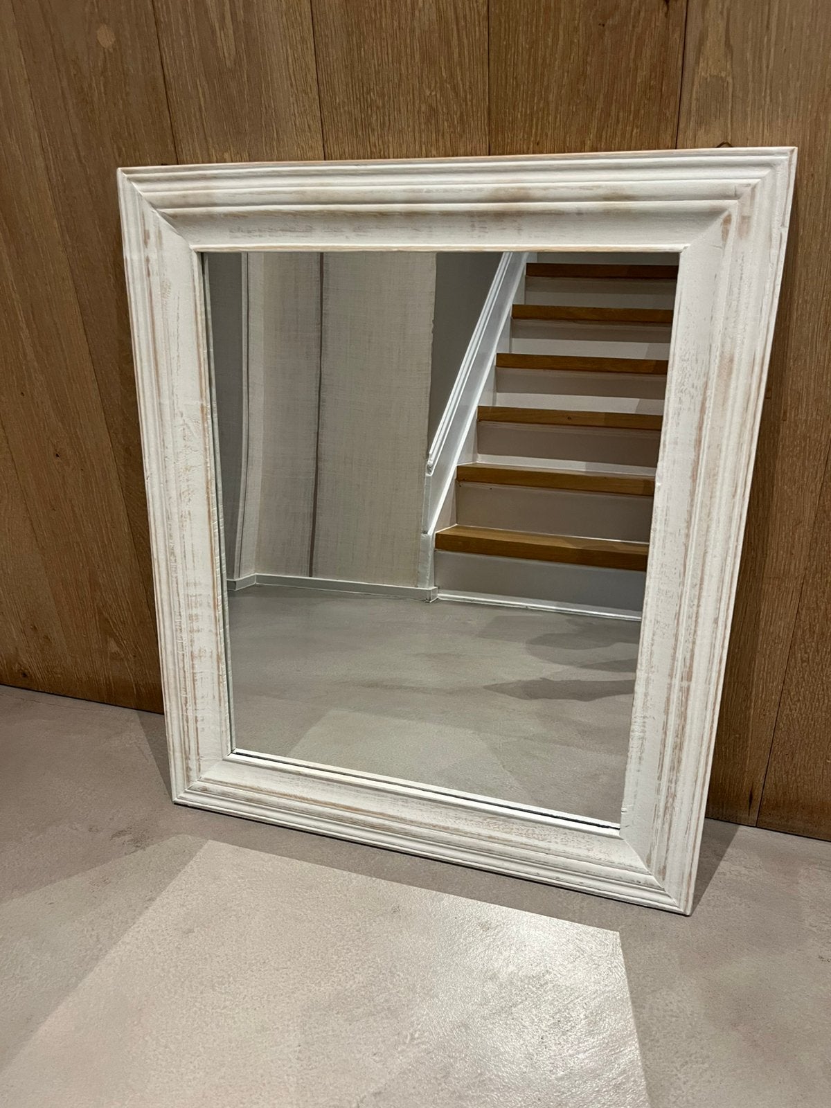 Nieuwe houten spiegel 60x70cm, Huis en Inrichting, Ophalen, Nieuw, Minder dan 100 cm, Rechthoekig
