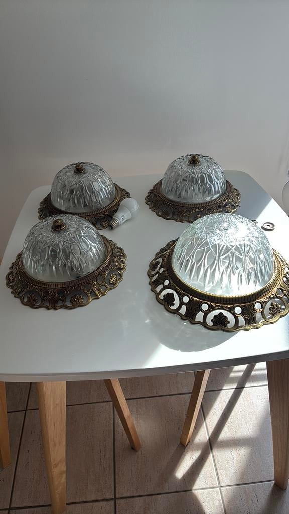 Lampes de plafond, Enlèvement, Utilisé, Verre, Klassiek