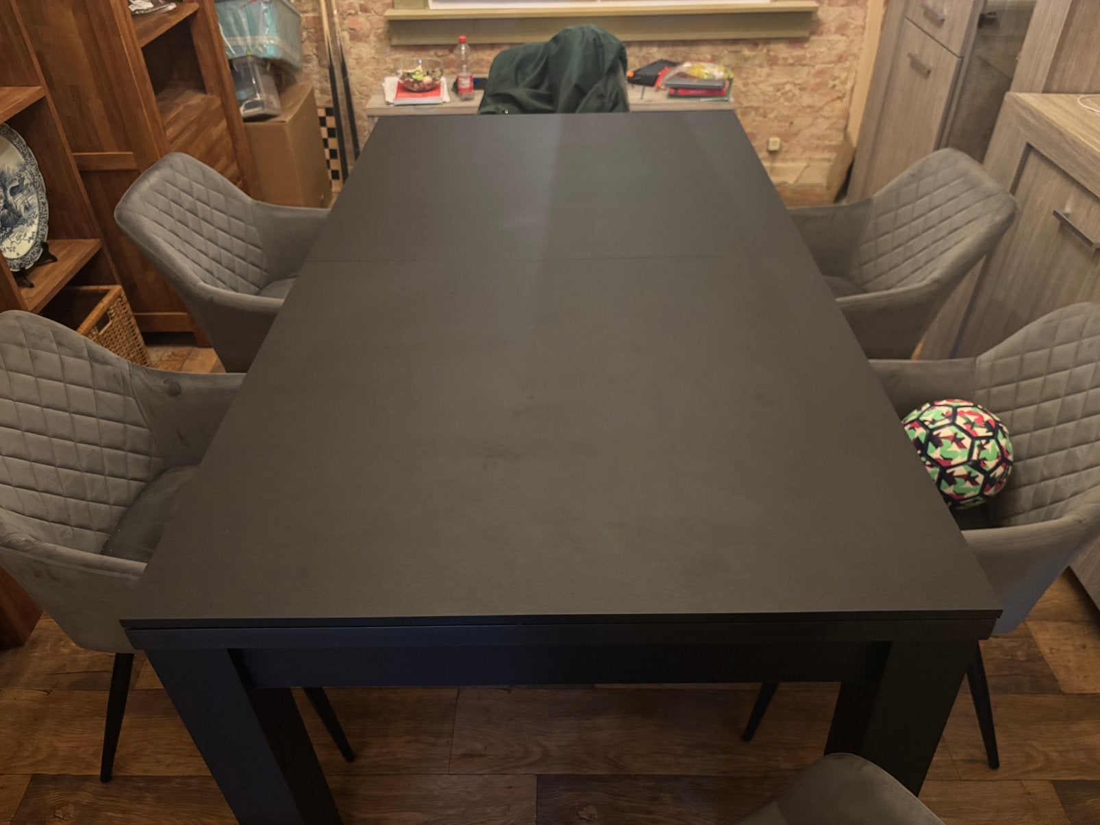 Pongori BT600 Omvormbare Pooltafel / Eettafel – Zwart, Ophalen, Zo goed als nieuw, Pooltafel
