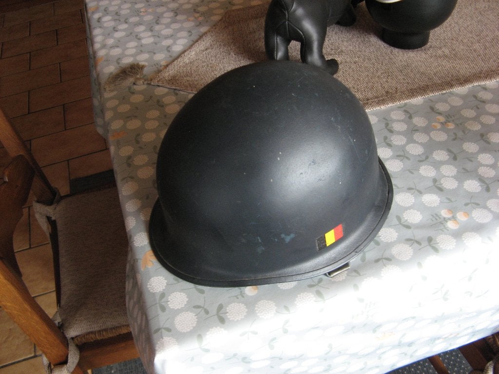 casque ABL en acier m51 Air Force avec casque intérieur, Collections, Enlèvement ou Envoi, Armée de l'air, Casque ou Béret