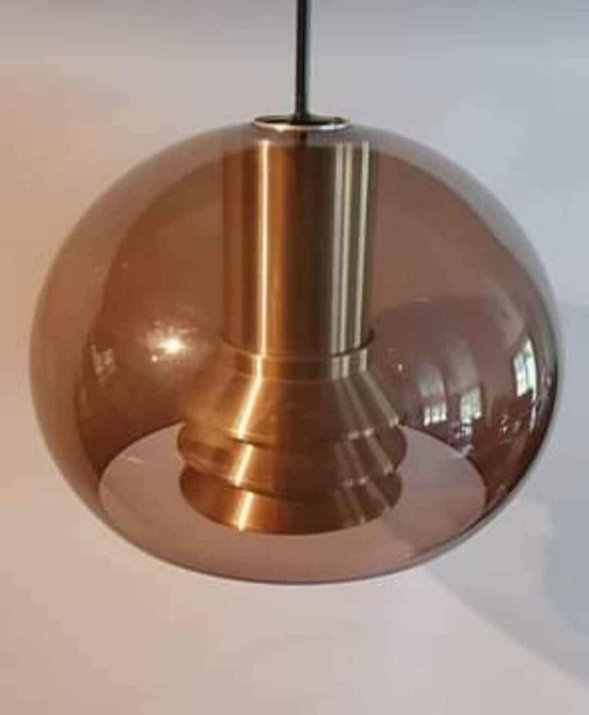 Grote oude plexi hanglampen '60, Ophalen, Gebruikt, Kunststof