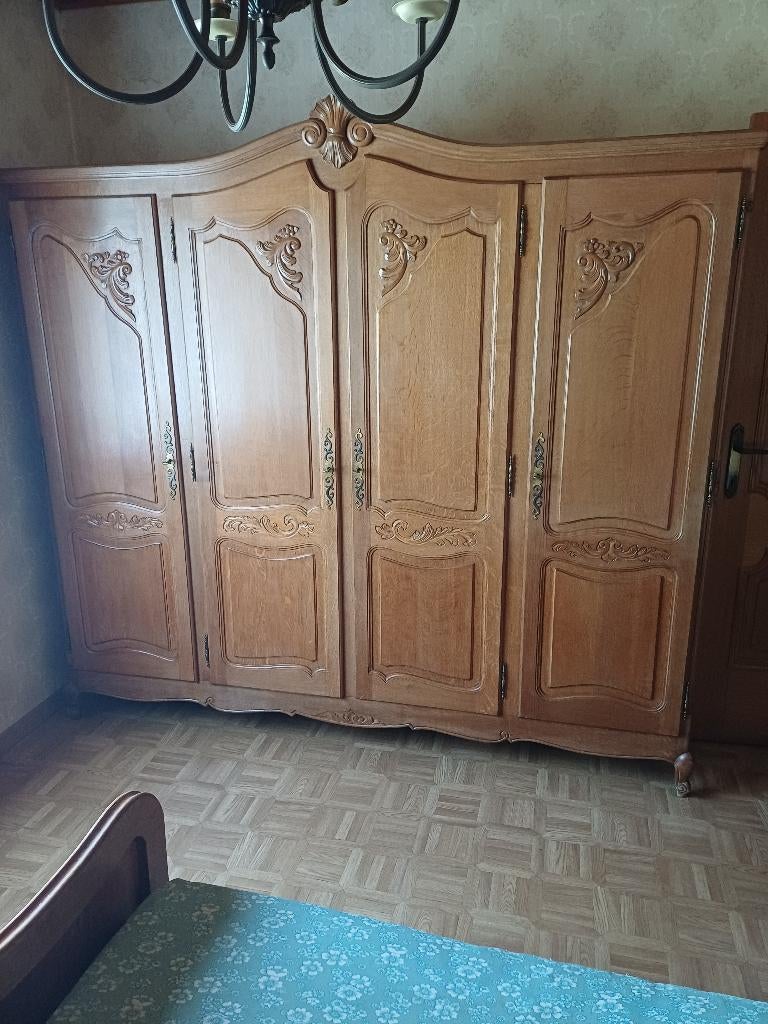Franse eikenhouten armoire, Antiek en Kunst, Ophalen