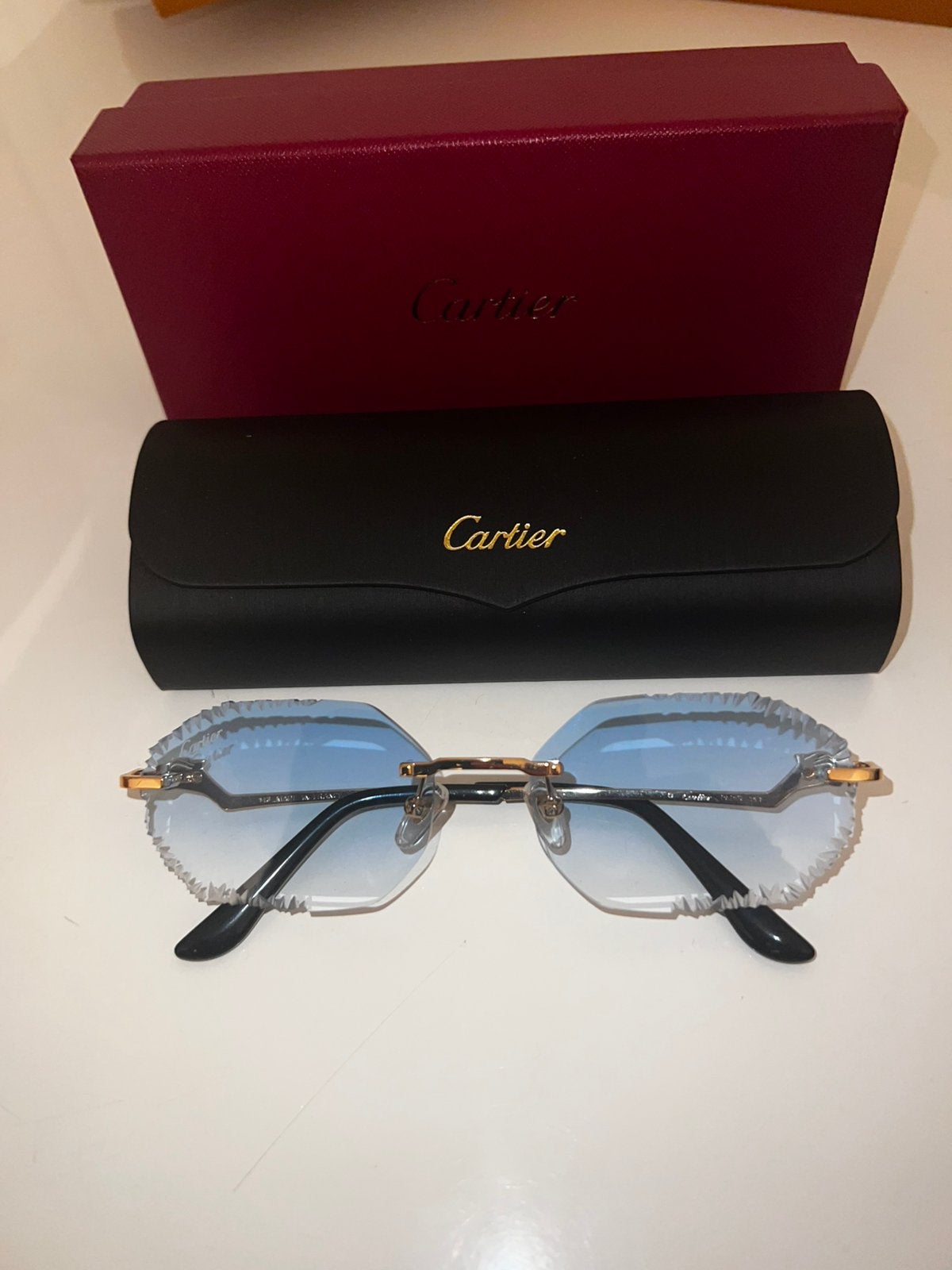 Lunettes Cartier, Bijoux, Sacs & Beauté, Enlèvement ou Envoi, Comme neuf, Lunettes