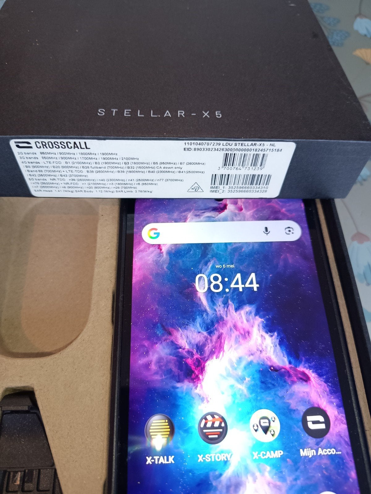 Crosscall Stellar x5 en toebehoren, Ophalen