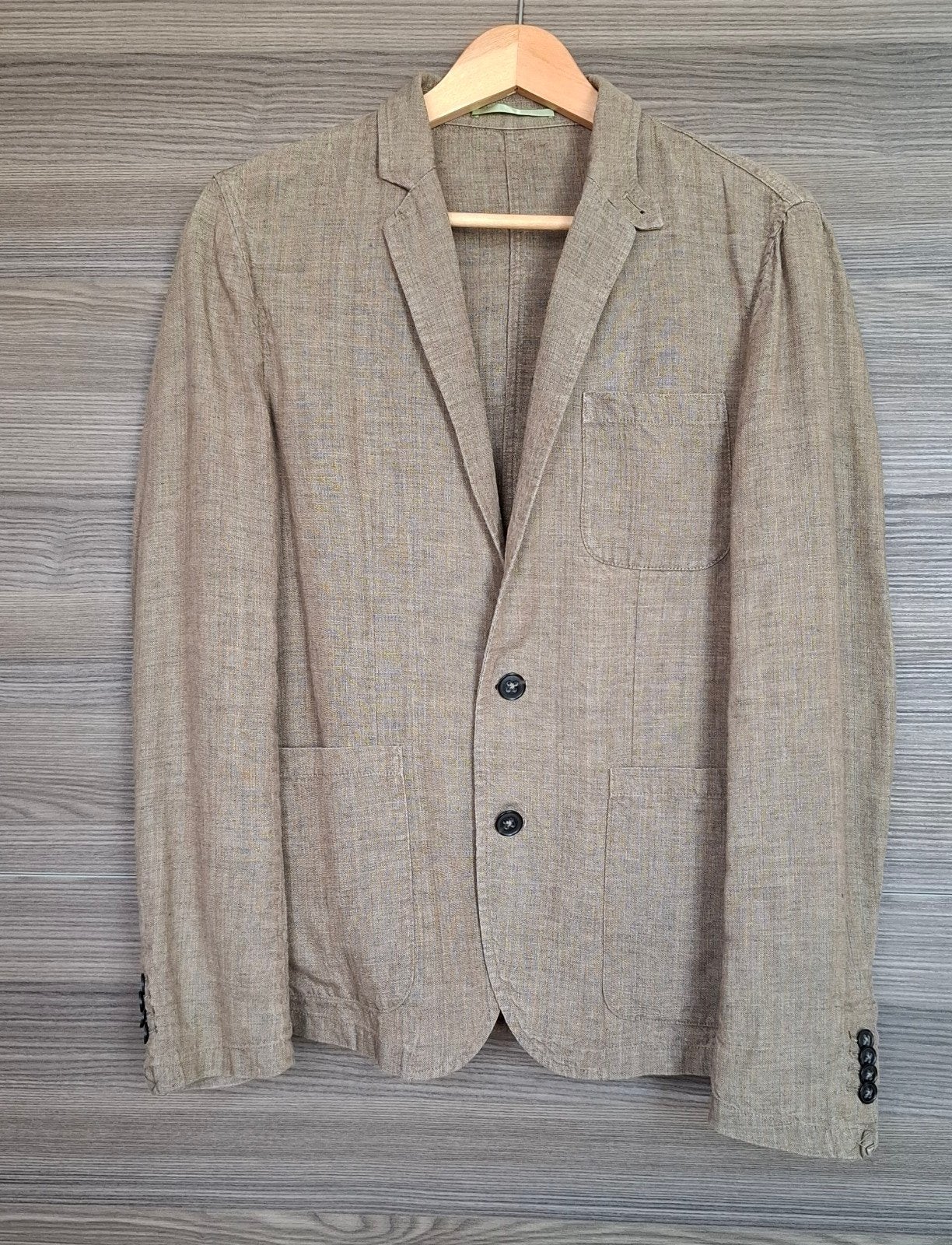 Herenblazer Mango, 100% linnen, als nieuw, Ophalen of Verzenden, Maat 48/50 (M), Mango