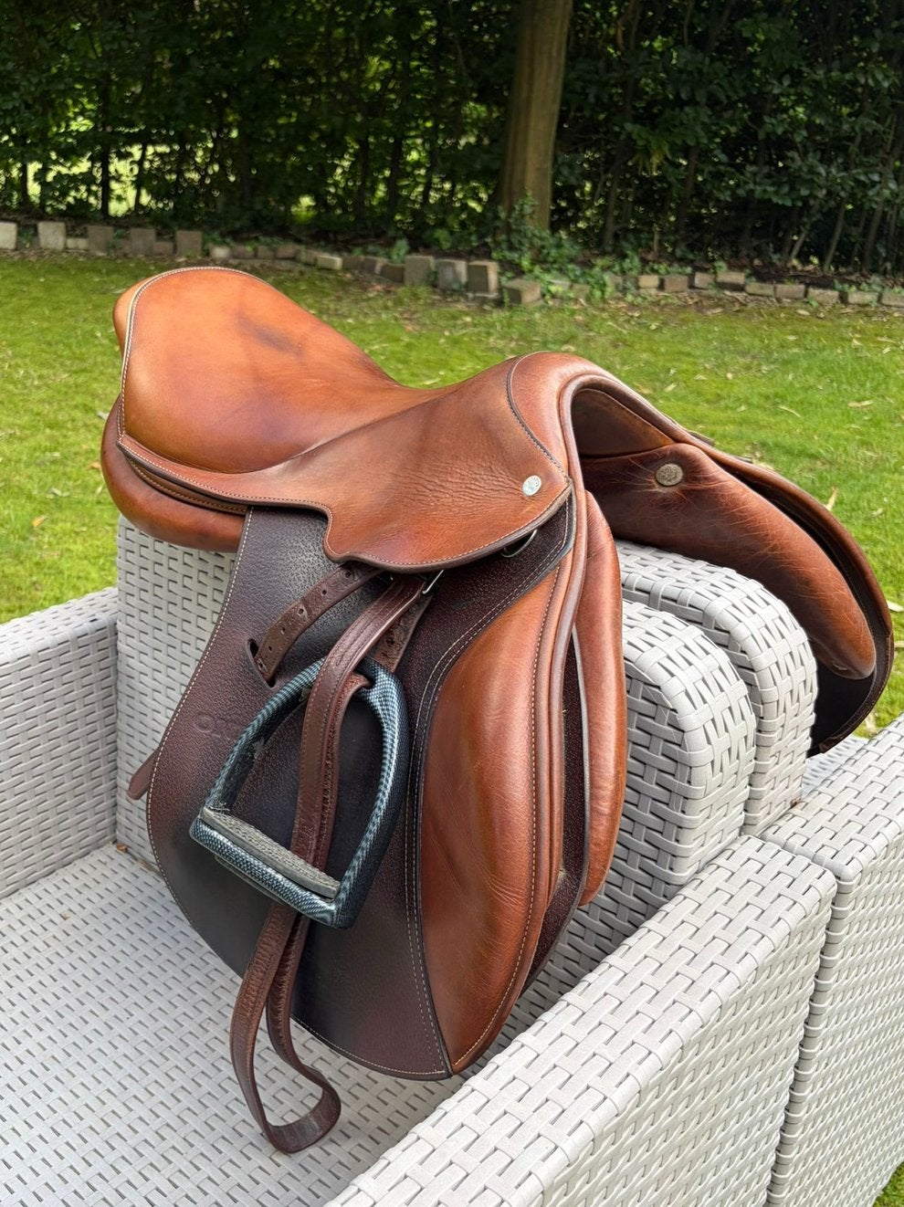 Selle Jump'in one classic 17’, Housse de selle incluse, Polyvalence, Moyen, Comme neuf
