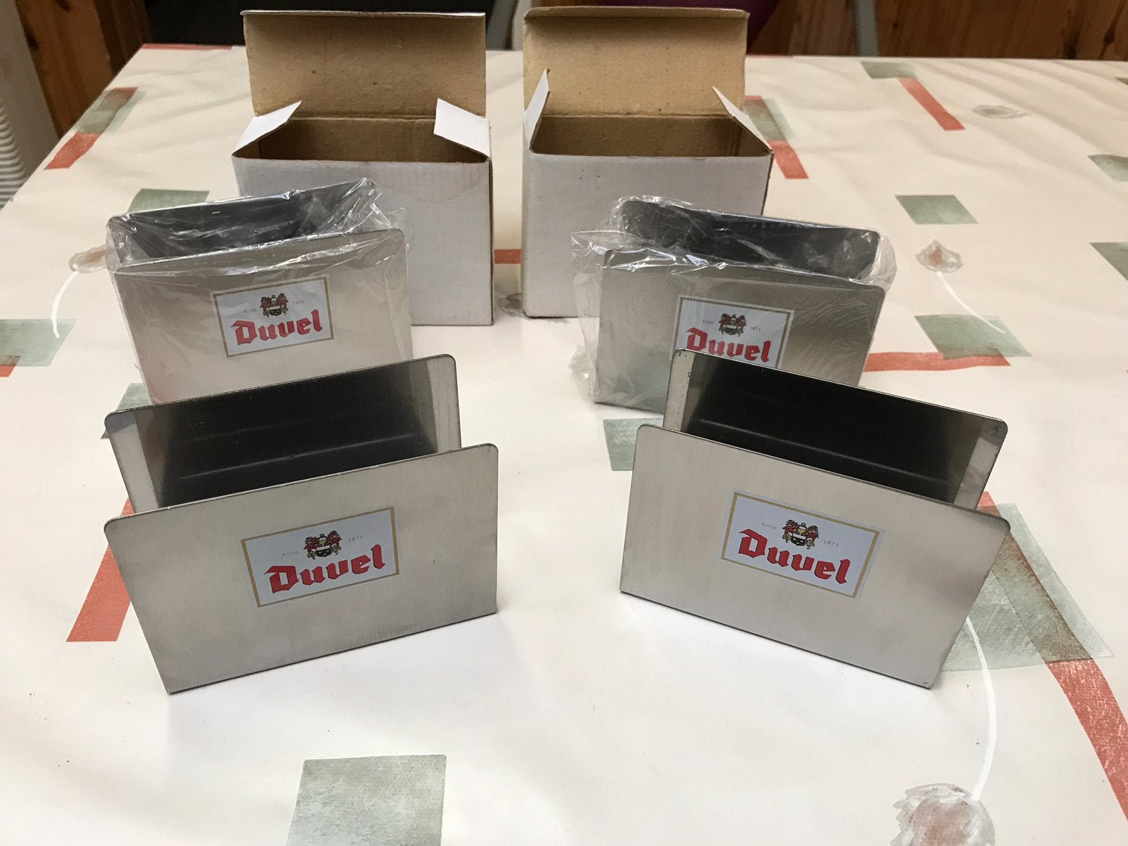 Duvel bierkaarthouders,4 voor 15€, Ophalen of Verzenden, Nieuw, Overige typen