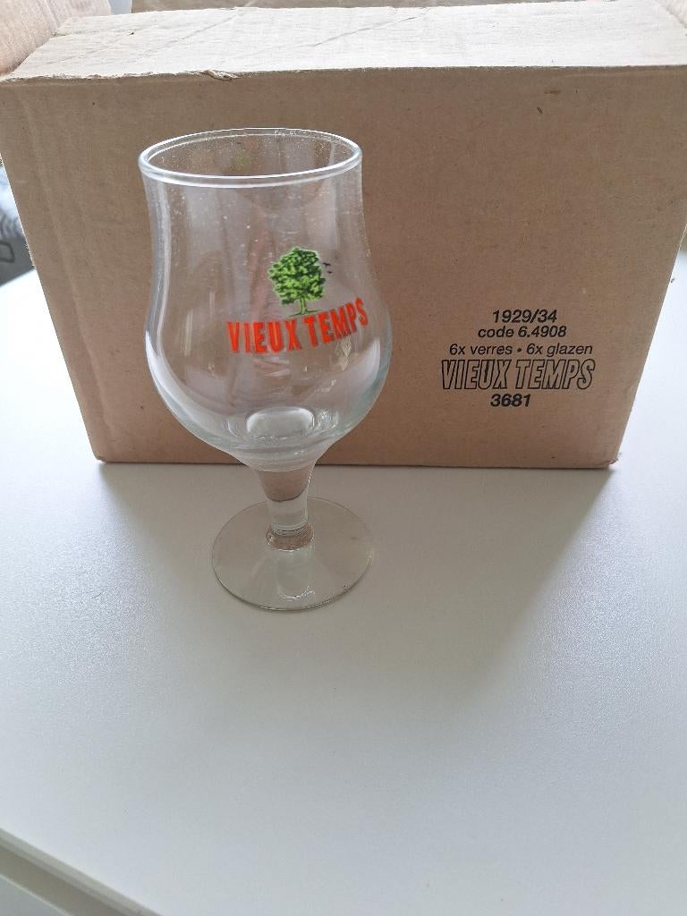 Verre à bière Vieux Temps, Collections, Enlèvement, Neuf, Verre à bière