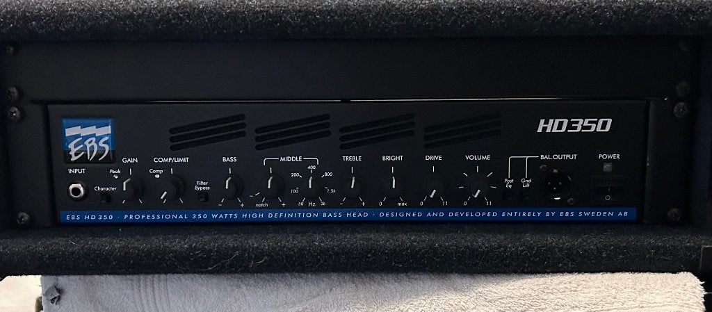 EBS HD 350, Muziek en Instrumenten, Ophalen of Verzenden, Zo goed als nieuw, Basgitaar, 100 watt of meer