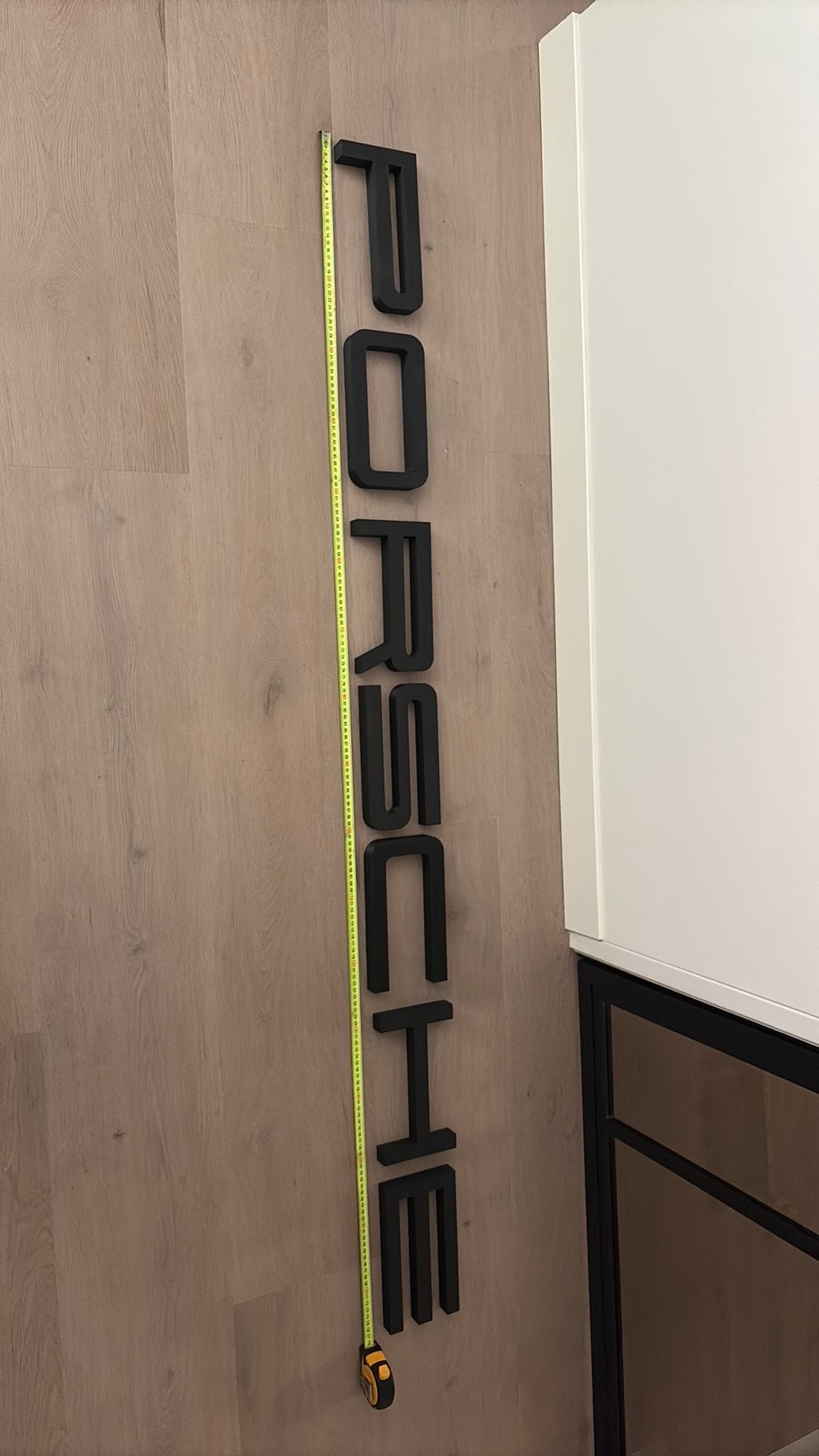 Porsche 3D kunstof letters groot 175cm+, Ophalen, Zo goed als nieuw