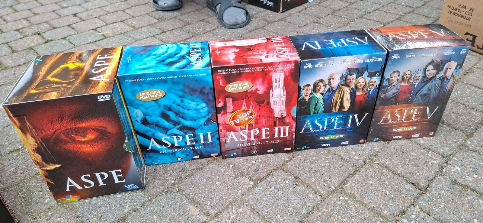 ASPE seizoen 1 t.e.m. 5, Cd's en Dvd's, Ophalen, Seizoen 1