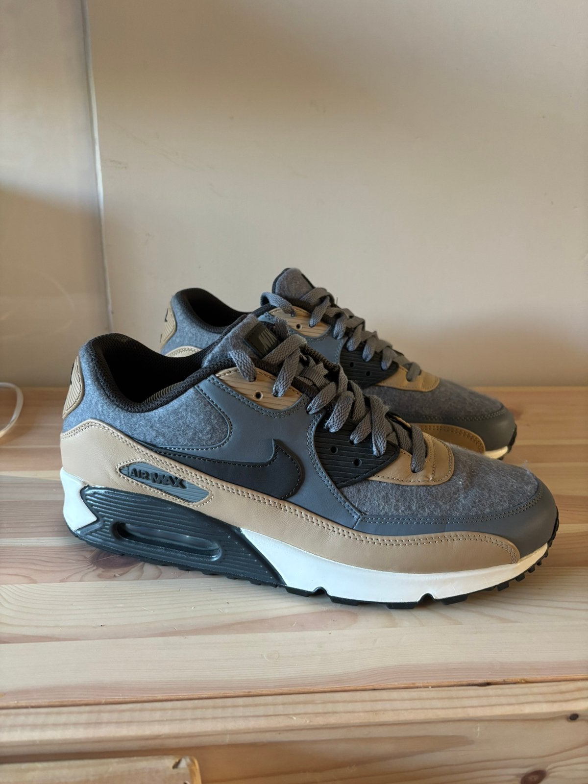 Nike air max 90 Wool Cool Grey maat 45.5, Vêtements | Hommes, Chaussures, Comme neuf, Baskets, Autres couleurs, Enlèvement ou Envoi