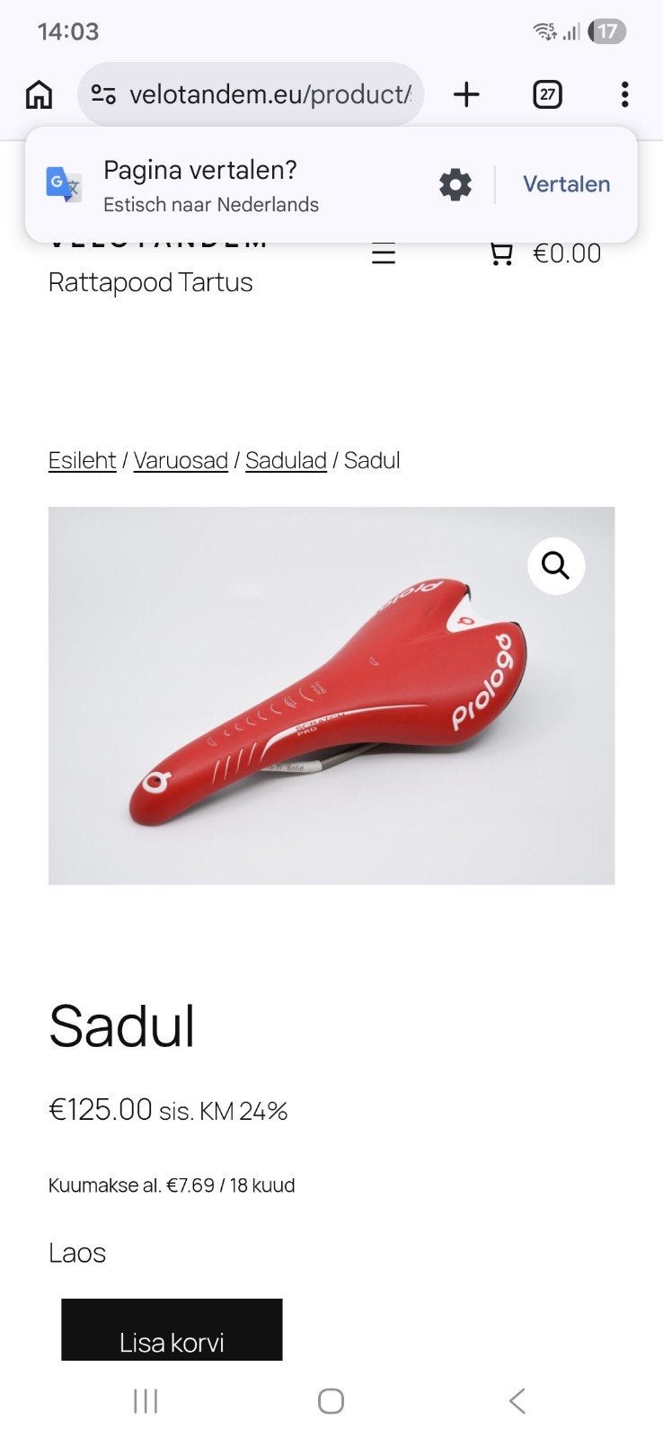 Prologo scratch pro 1 keer geprobeerd, Ophalen, Nieuw, Prologo