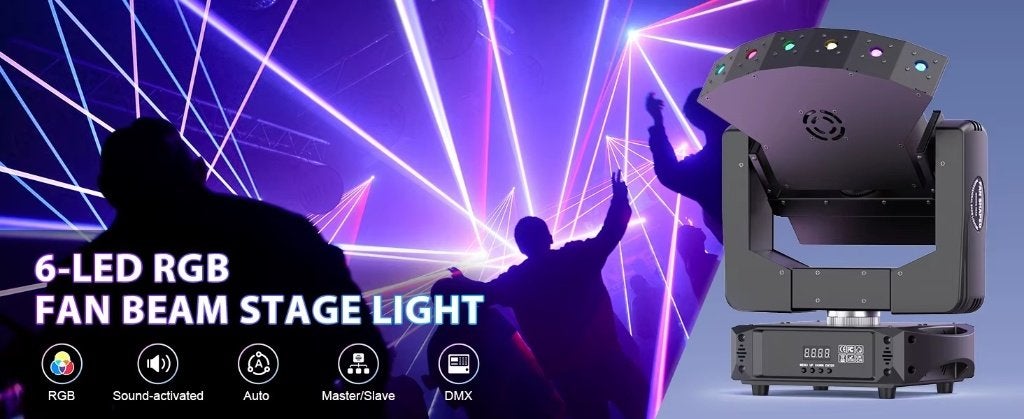 First Class 6 Way Rgb Laser Moving Head, Muziek en Instrumenten, Ophalen of Verzenden, Nieuw, Licht, Geluidgestuurd