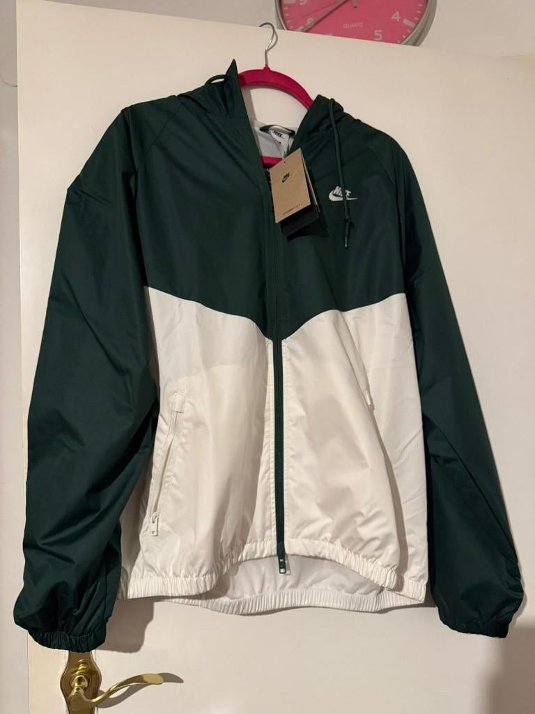 NIKE veste coupe-vent full-zip – Taille M, Neuf, Nike, Taille 48/50 (M), Vert