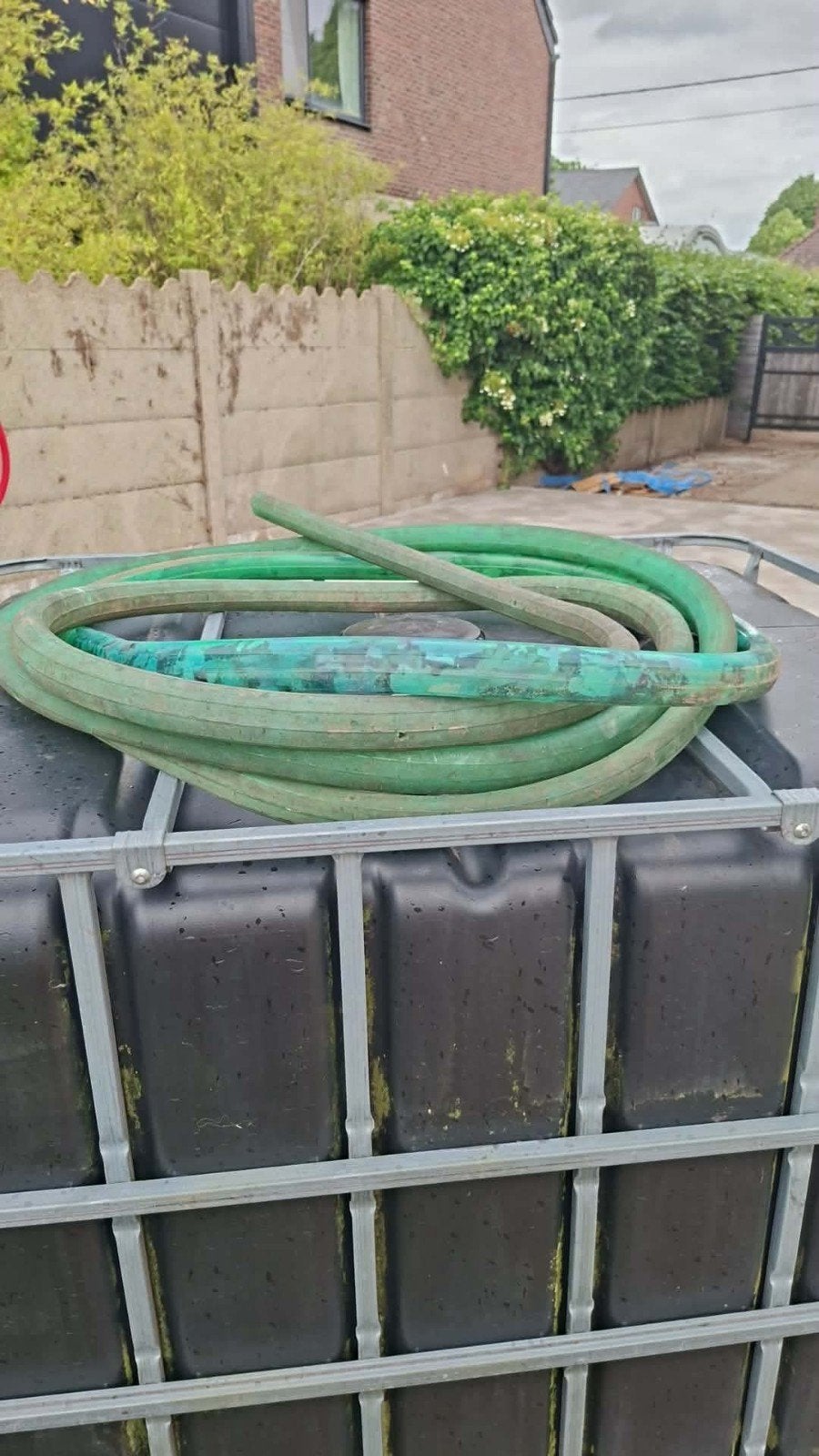 ibc 1000L zwart, Ophalen, Gebruikt, Kunststof