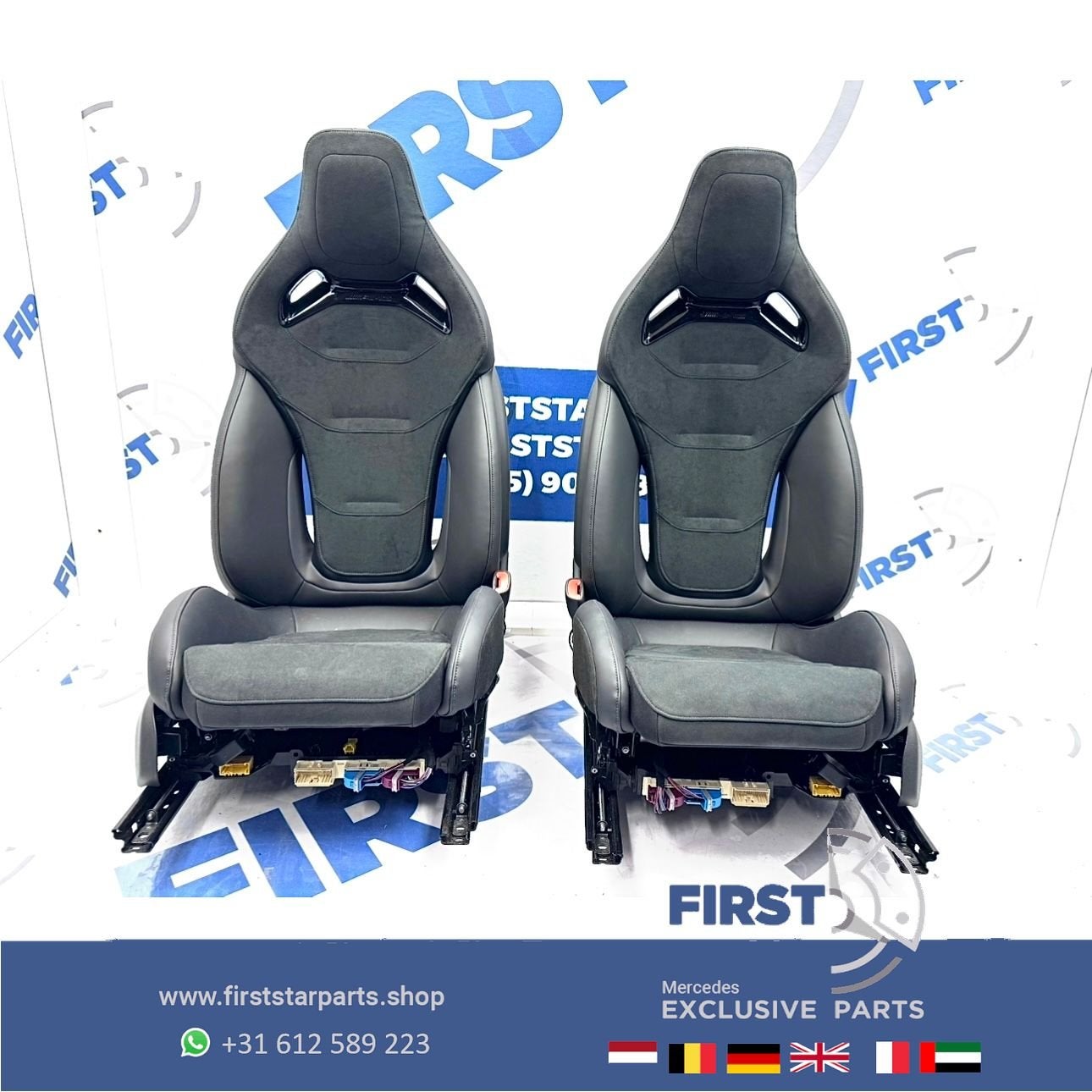W206 C63 AMG KUIPSTOELEN SET C63s E PERFORMANCE S206 STOELEN, Auto-onderdelen, Gebruikt, -, Ophalen of Verzenden, -