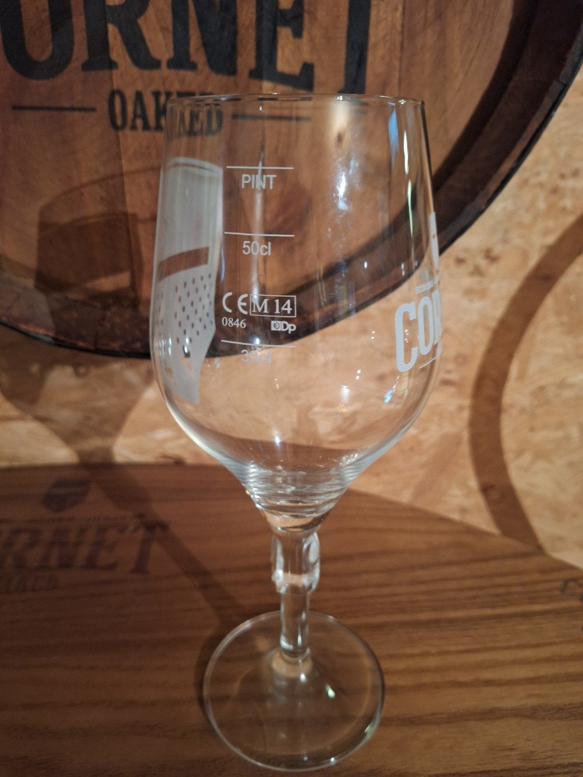 Glas Cornet wit label, Ophalen of Verzenden