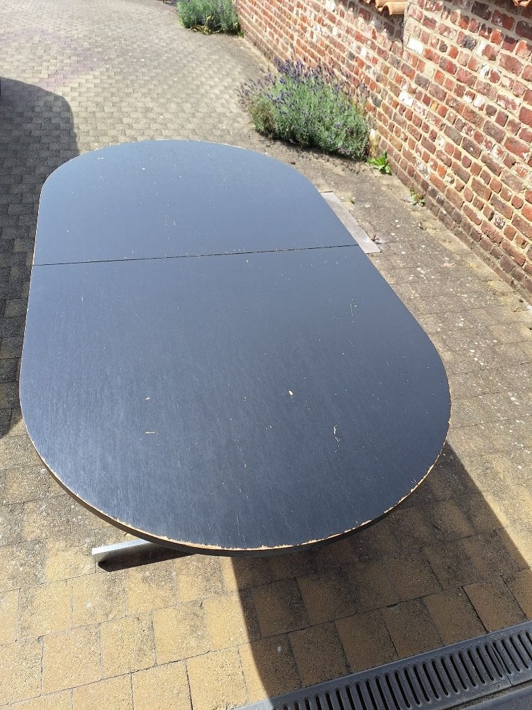 uittrekbare eettafel 1,7m + 60cm, Maison & Meubles, Tables | Tables à manger, Enlèvement, Utilisé, 50 à 100 cm, Autres matériaux
