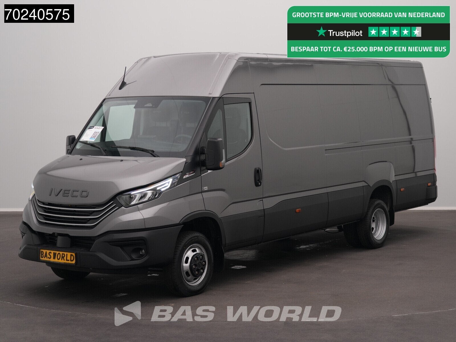 Iveco Daily 35C18 BPM VRIJ! 3.0L Automaat L3H2 180PK Dubbell, Auto's, Automaat, Stof, Euro 6, 4 cilinders