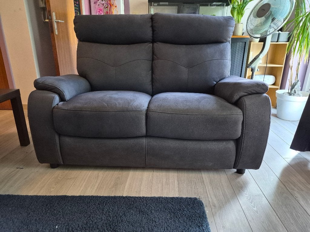 Divan 2 places - Noir, Ophalen, 150 tot 200 cm, Tweepersoons, 75 tot 100 cm