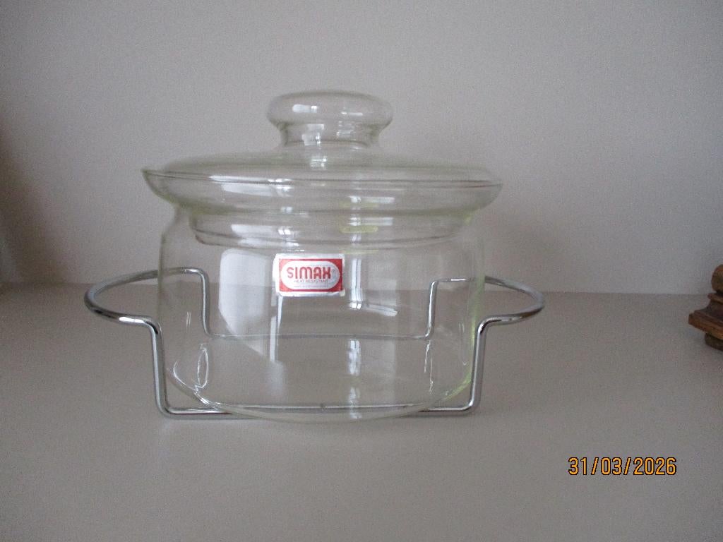 simax glazen kookpot, Huis en Inrichting, Ophalen, Nieuw, Glas, Kookpan of Snelkookpan