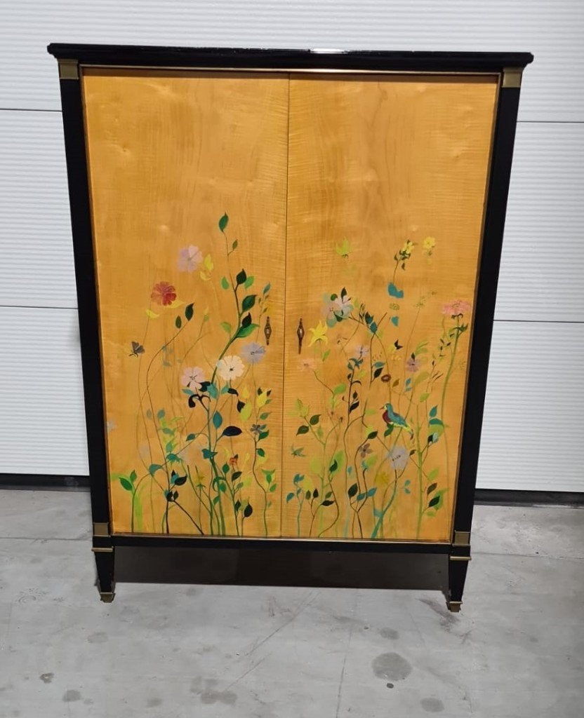 Mid-century bar meubel, Paul Vandenbulcke, De Coene, Saverys, Antiek en Kunst, Kunst | Designobjecten, Overige typen, Hout, Meerkleurig