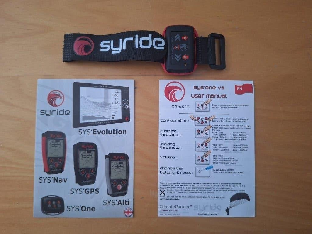 Vario Syride SYS'ONE, Sports & Fitness, Vol à voile & Parapente, Enlèvement ou Envoi, Comme neuf, Parapente complet