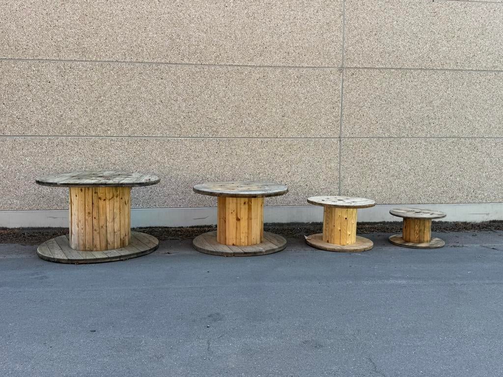 Houten haspels/ bobijnen te koop, Ophalen, Gebruikt
