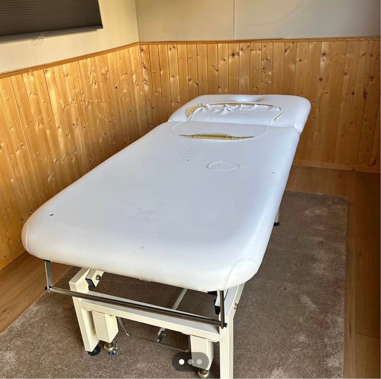 Elektrische massagetafel – verstelbaar – opknapper, Sport en Fitness, Massageproducten, Ophalen, Zo goed als nieuw, Massagetafel