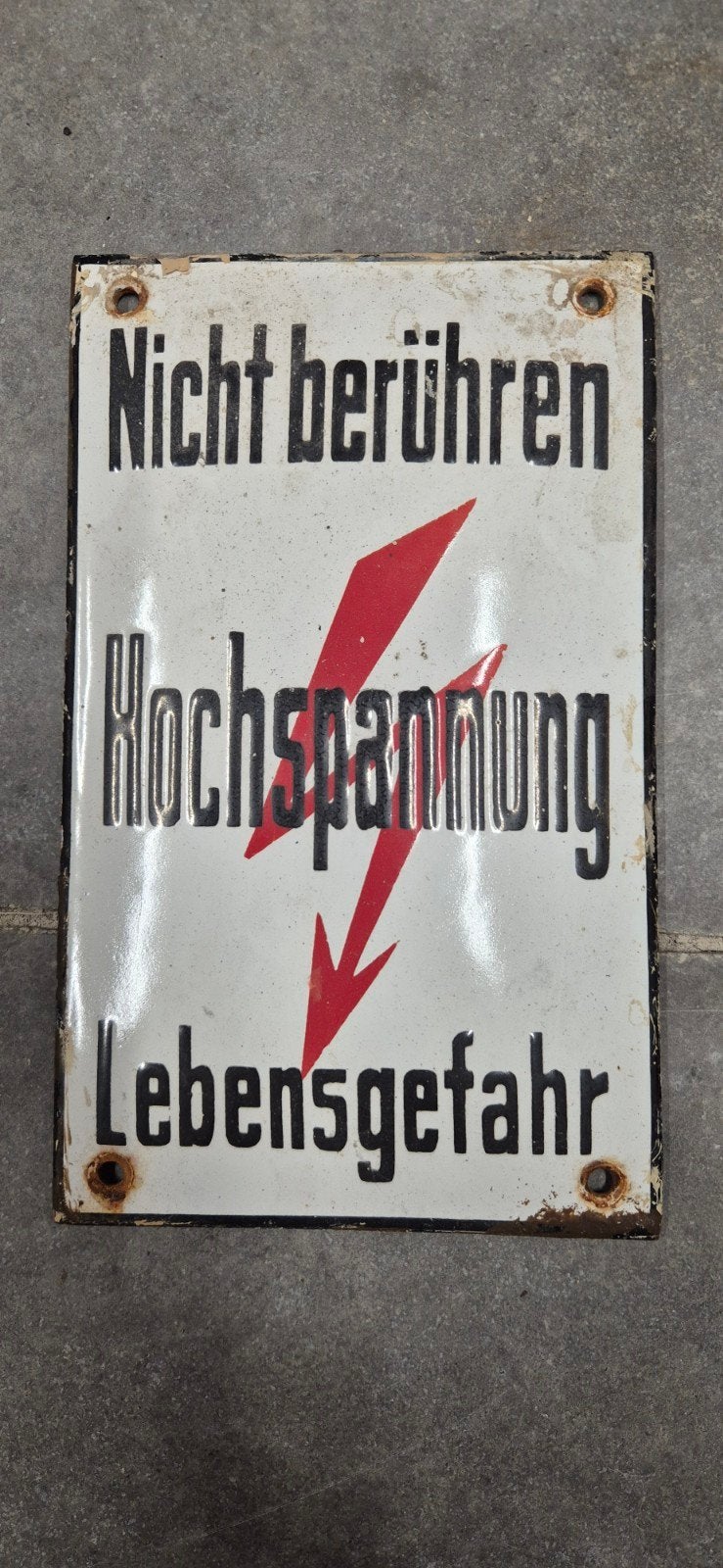 plaque émaillé allemande, Enlèvement ou Envoi