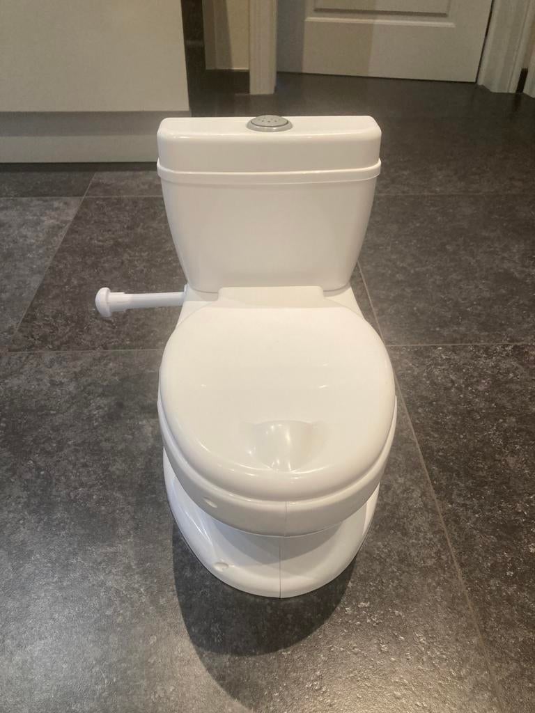 Kindertoilet, zo als een echt toilet en een toilet zitje, Ophalen, Zo goed als nieuw