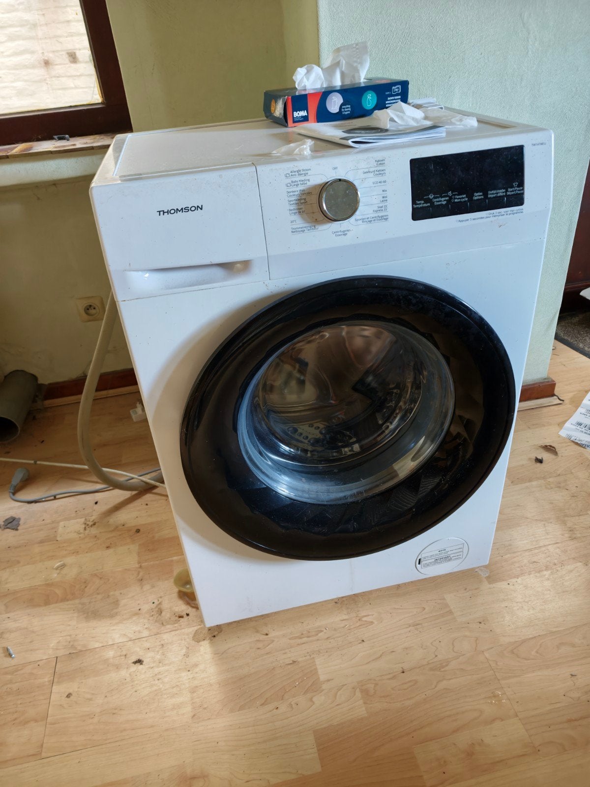 Thomson wasmachine – 7 kg – 1400 t/min – €150€, Elektronische apparatuur, 6 tot 8 kg, Ophalen, Zo goed als nieuw