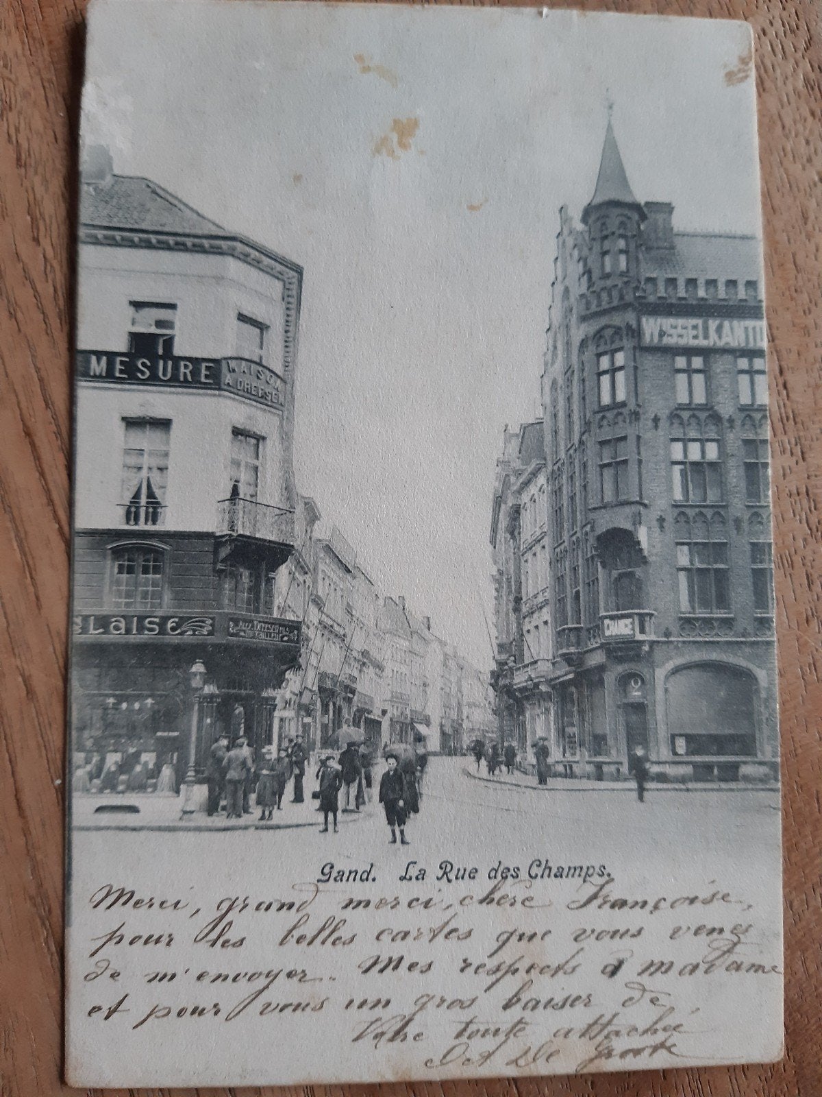 GENT GAND RUE des Champs VELDSTRAAT 1904 !, Ophalen of Verzenden