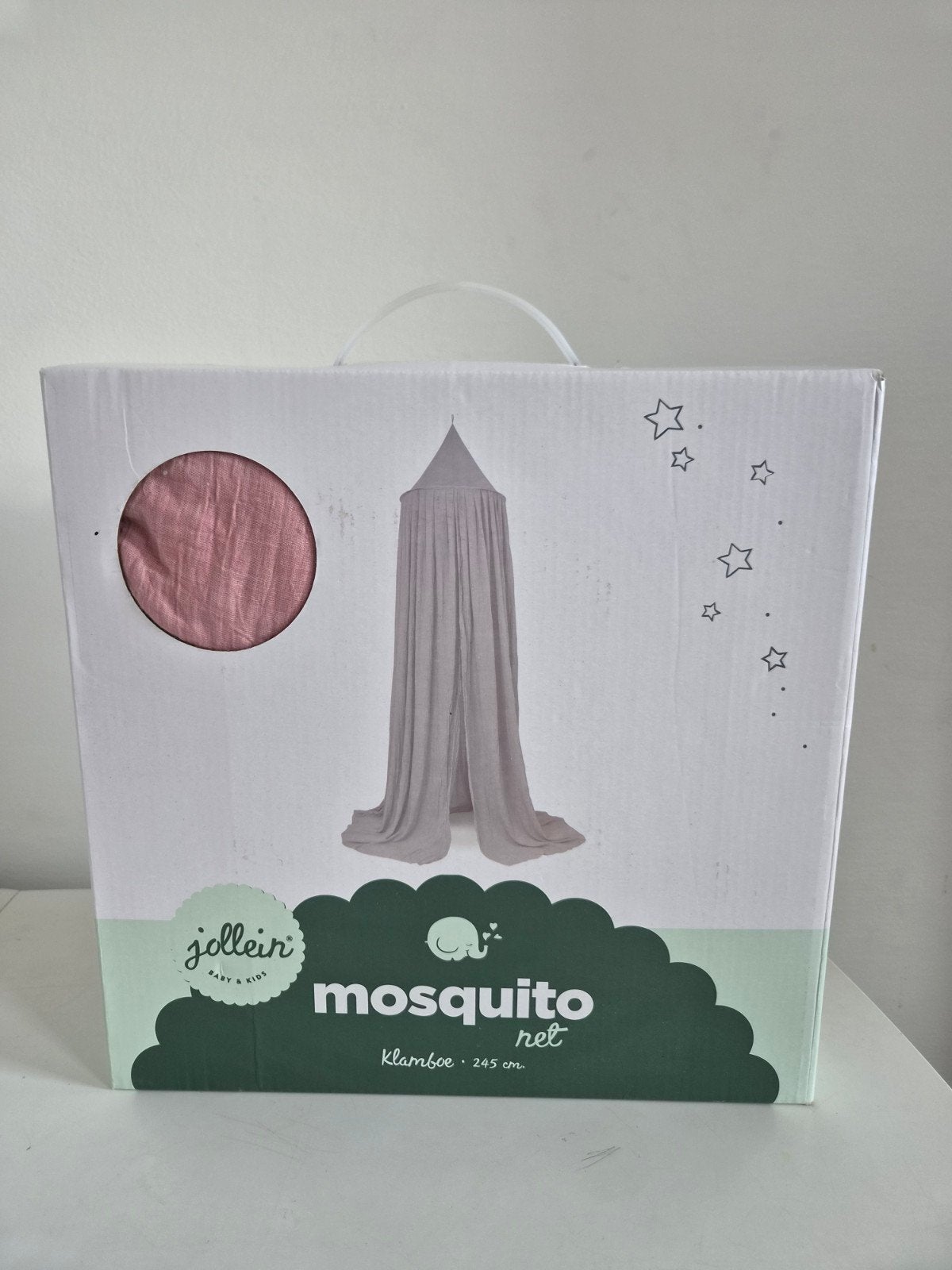 Jollein Vintage Klamboe Blush Pink 245cm, Enlèvement ou Envoi, Neuf, Jollein