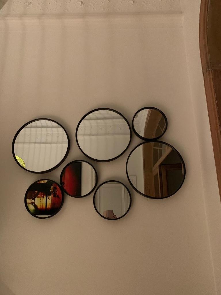 Toffe ronde spiegel(s), per stuk of per set, Moins de 100 cm, Rond, Comme neuf, Enlèvement