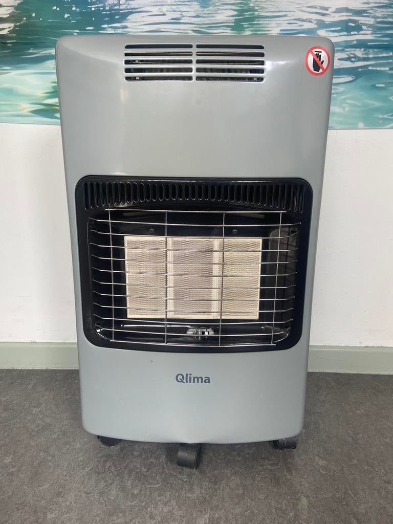Qlima verplaatsbare gas verwarmer/keramisch electri, Huis en Inrichting, Kachels, Ophalen, Zo goed als nieuw, Gas, Vrijstaand