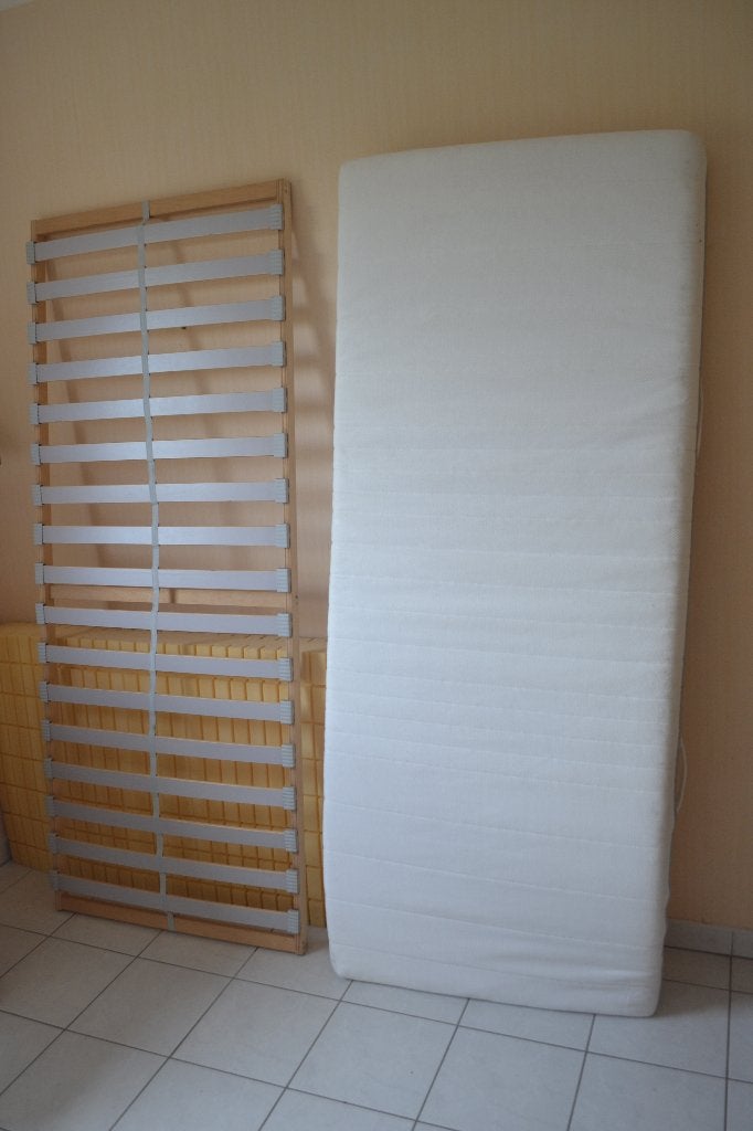 Sommier et matelas 1 personne, Maison & Meubles, Une personne, Sommier, 200 cm, Enlèvement