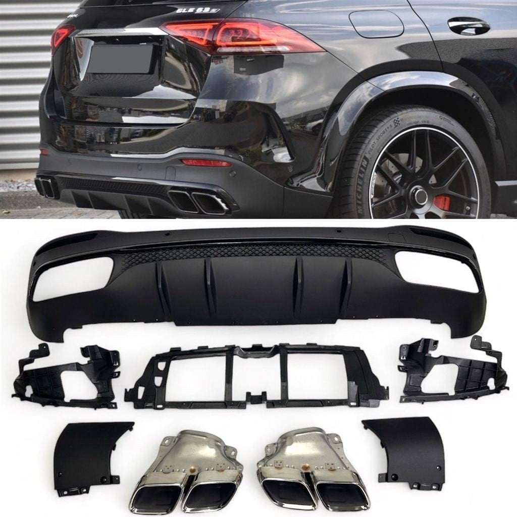 Diffuser + Uitlaat Mercedes GLE V167 Chrome V2, Envoi