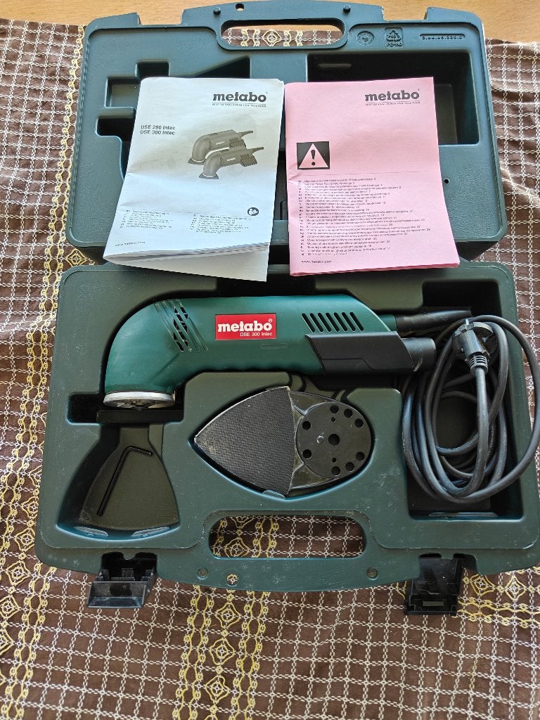 Metabo DSE 300 Intec delta schuurmachine, Doe-het-zelf en Bouw, Ophalen, Zo goed als nieuw, Minder dan 600 watt, Excentrische schuurmachine