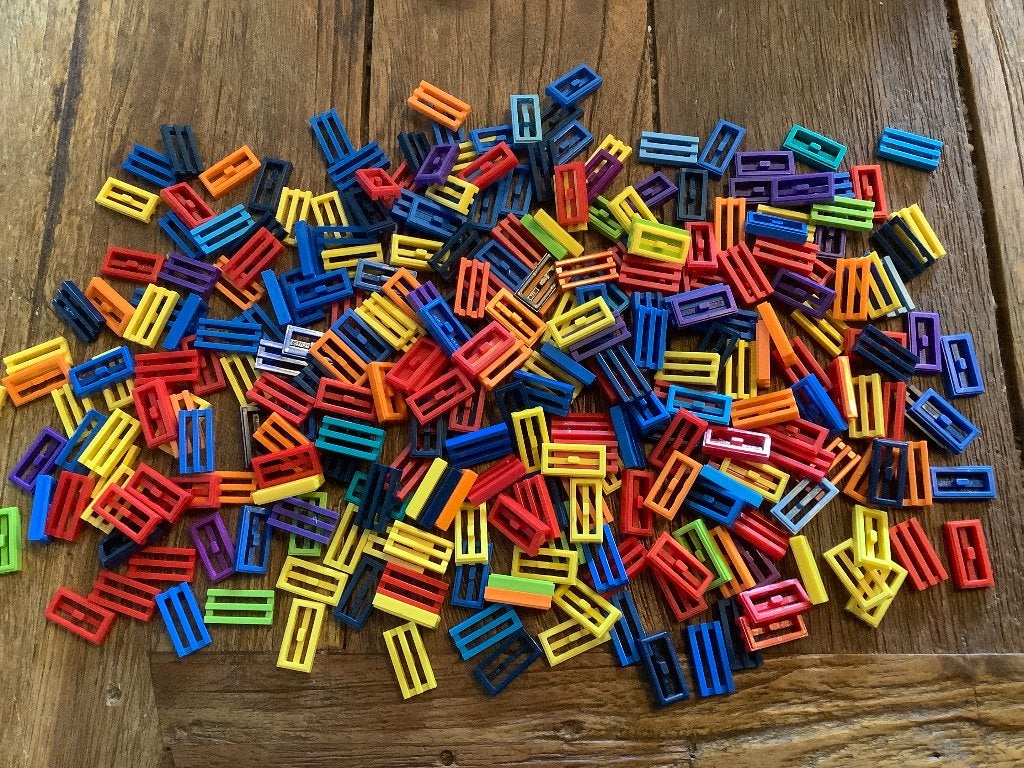 Lego plaatjes 1x2 grille mix kleuren 288 st / 114-80-2, Enlèvement ou Envoi, Comme neuf, Briques en vrac, Lego