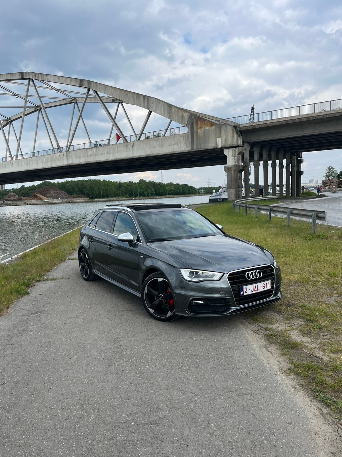 Audi A3 Sportback 2.0 TDI S-Line | DSG | Pano | Gris Daytona, Autos : Divers, Modes d'emploi & Notices d'utilisation, Enlèvement