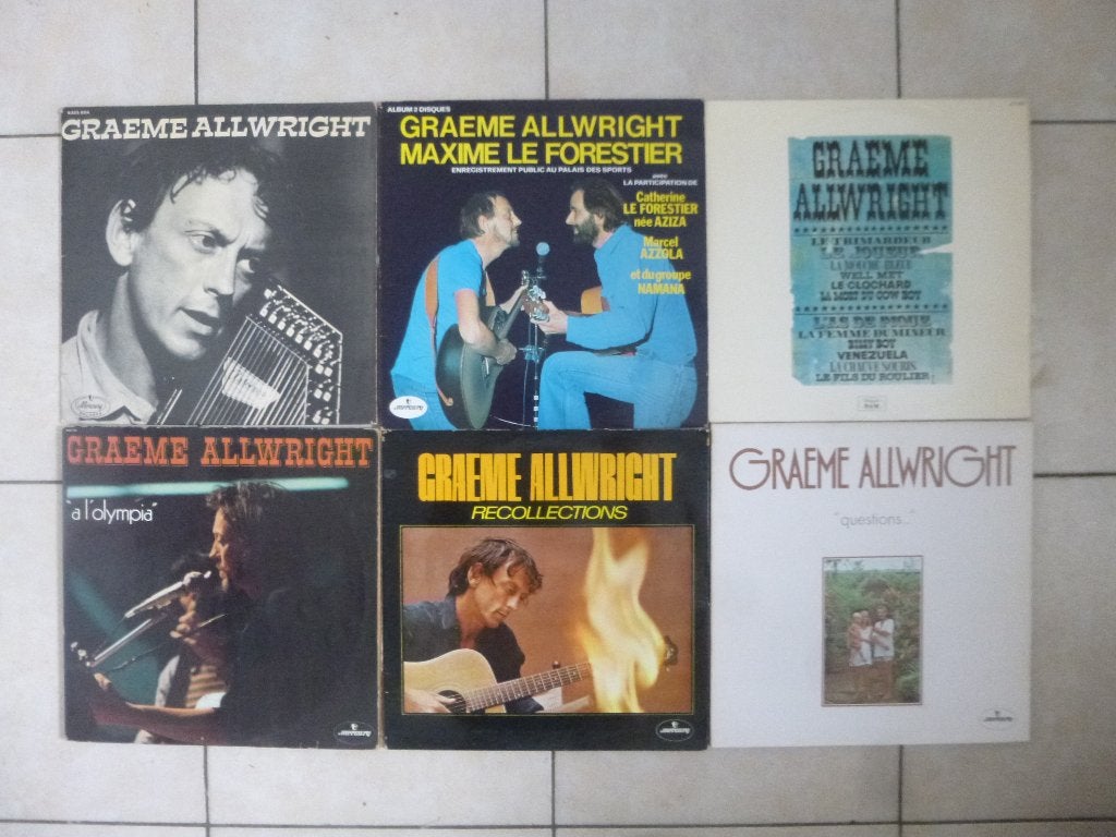 Graeme Allright lot 6 lps, Enlèvement