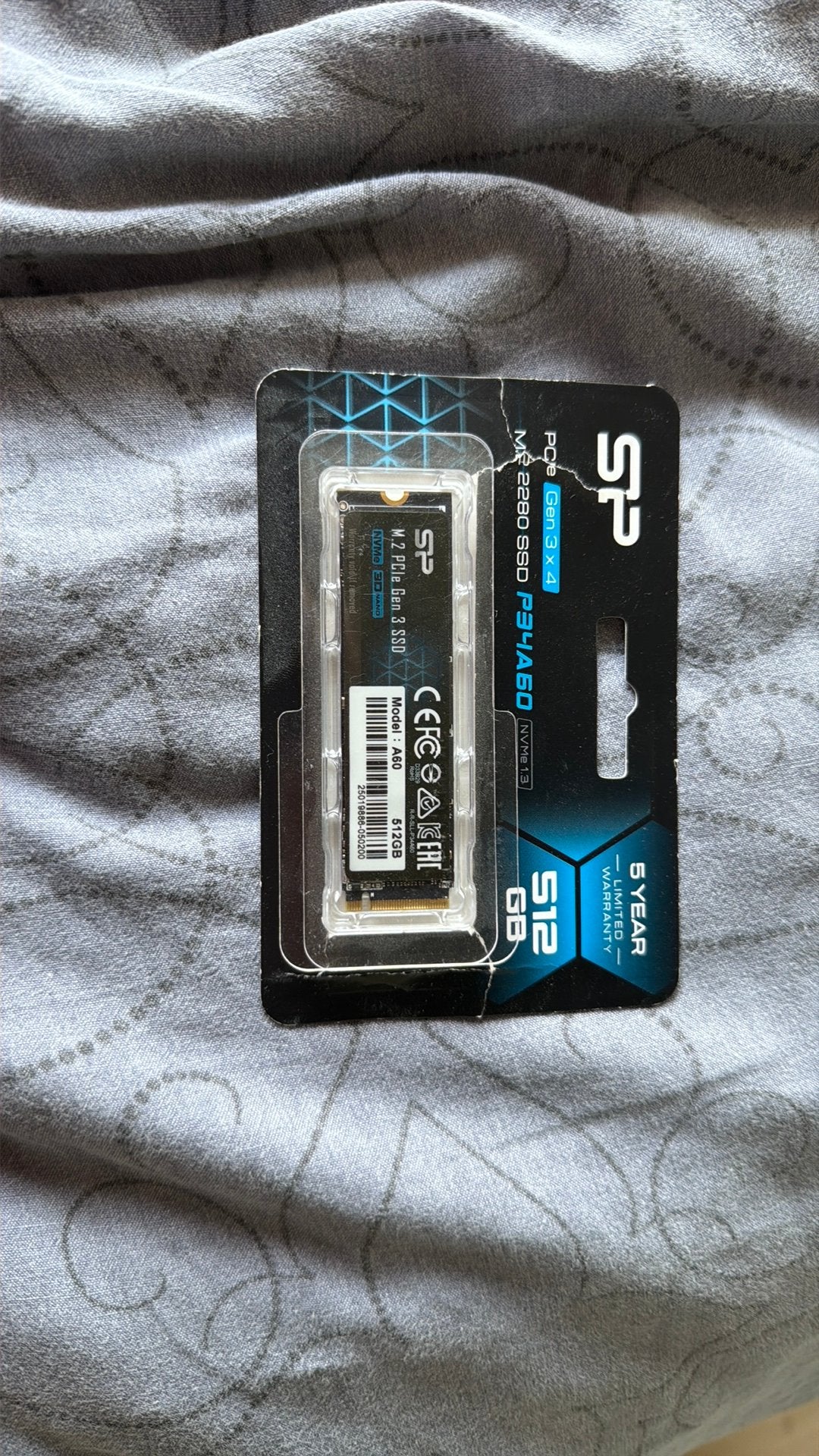 SSD M.2 NVMe Silicon Power P34A60 512 Go, Audio, Tv en Foto, Foto | Geheugenkaarten, Overige apparaten, Overige typen, Nieuw, Ophalen of Verzenden