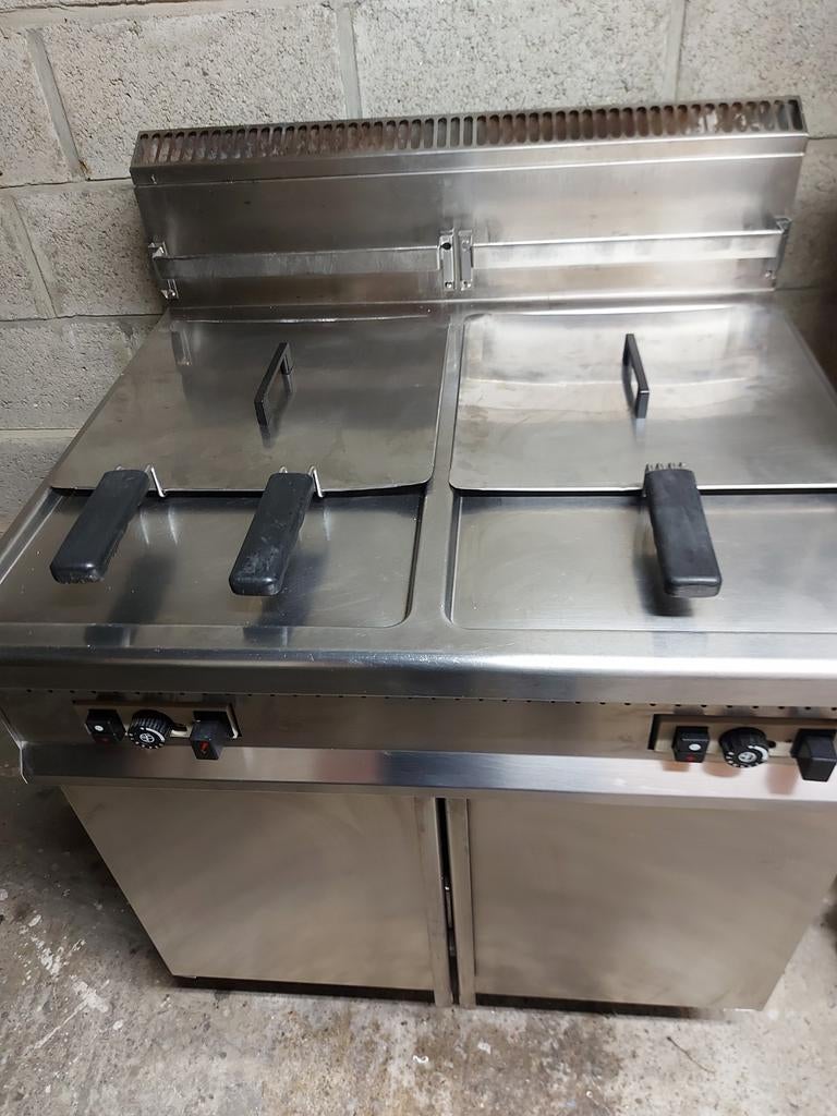 Professionele horeca dubbele friteuse, Ophalen of Verzenden