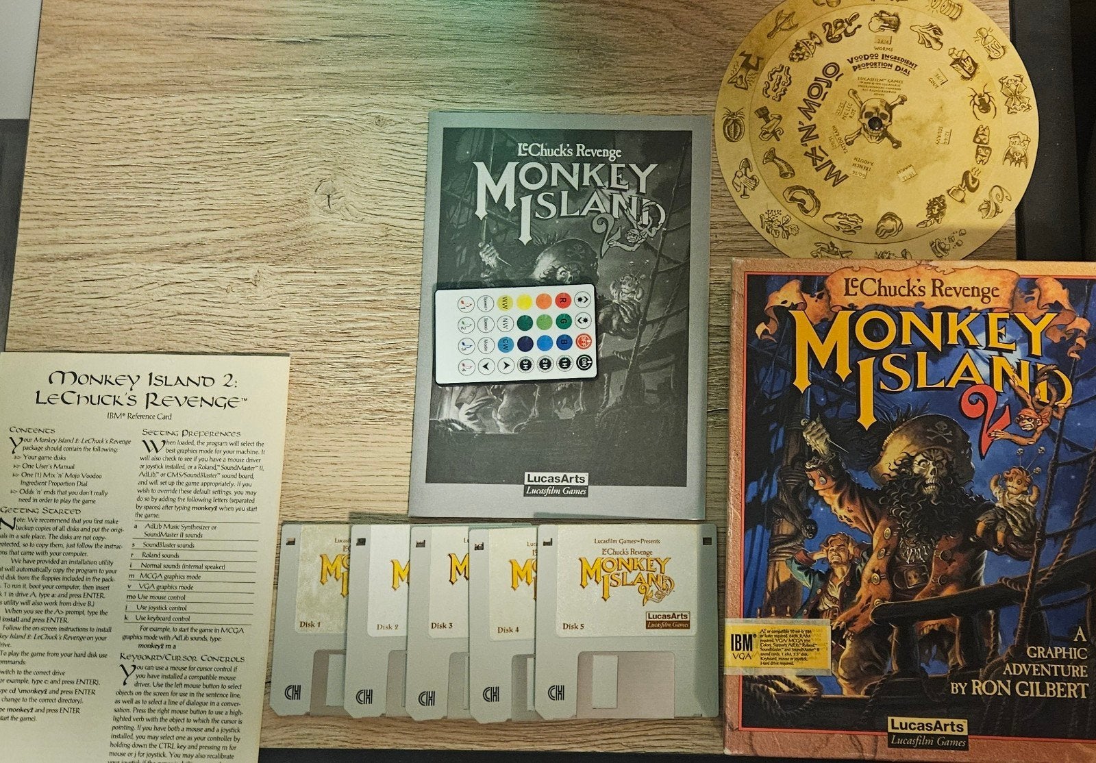 1991 Original Monkey Island 2 : Lechuck's revenge, Games en Spelcomputers, Games | Pc, Avontuur en Actie, Gebruikt, 1 speler, Eén computer